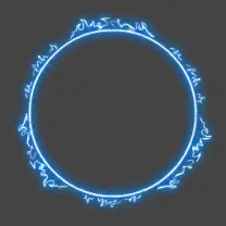 Blue Halo - magic - energy - No Background PNG
