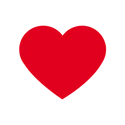 Red Heart - icon - Transparent Background PNG