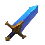 Blue Crystal Sword - fighting - High Resolution PNG