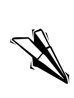 Paper Airplane - flying device - origami - PNG Images
