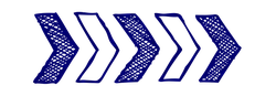 Blue Arrows - indicate - Transparent Layer PNG