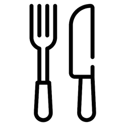 Fork and Knife - kitchenware - PNG Images