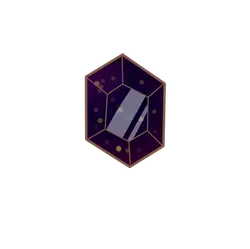 Amethyst - purple - hexagon - PNG