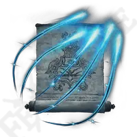 Blue Light Scroll - magic - No Background PNG