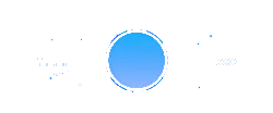 Blue Circular Pattern - minimalism - futuristic - Transparent Background PNG