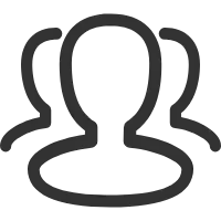 Three Person Icons - outline - High Resolution PNG