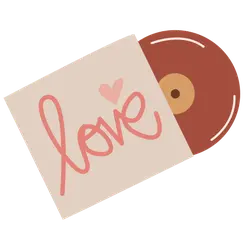 Love Record - music - Transparent Background PNG