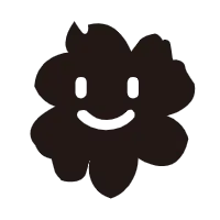 Brown Flower Emoji - smile - Transparent Background PNG