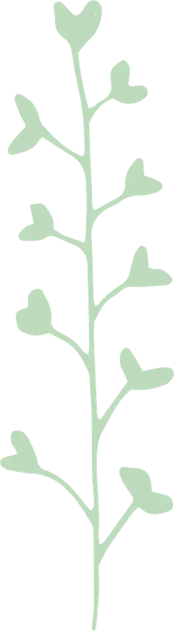 Abstract Plant Pattern - green - lines - PNG