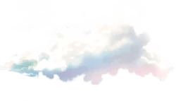 Colored Clouds - nature - No Background PNG