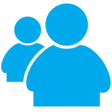 Blue Human Icon - person - PNG