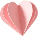 Heart Paper Art - handmade - Transparent Layer PNG