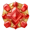 Red Gemstone - rare - High Resolution PNG