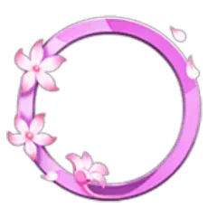 Pink Flower Letter O - letter - PNG