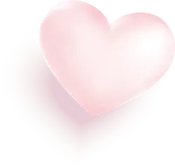 Pink Heart - graphic - Curated PNG