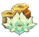 Gold Chest and Lotus - lotus - Transparent Background PNG