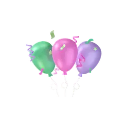 Colorful Balloons - Free PNG - party