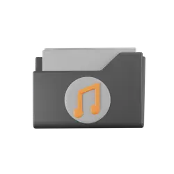 Music Folder - Transparent Background PNG
