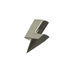 Lightning Bolt Symbol - technology - metal - High Resolution PNG