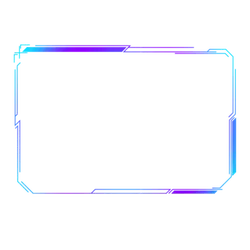 Neon Frame - neon light - No Background PNG