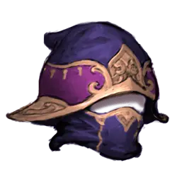 Purple Gold Helmet - helmet - PNG
