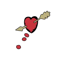 Heart with Arrow - Curated PNG