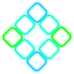 Glowing Square Pattern - geometric - No Background PNG