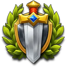 Sword and Shield Crest - honor - No Background PNG