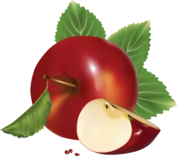 Apple - No Background PNG - red