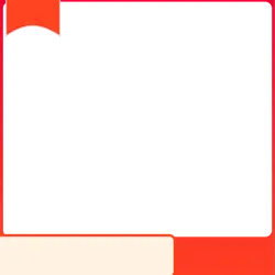 Red Border Black Background Icon - interface element - No Background PNG