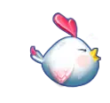 Heart Bird - heart shape - Free PNG