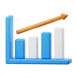 Bar Chart - growth - Transparent Background PNG