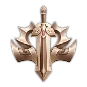 Golden Sword Emblem - Curated PNG