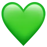 Green Heart Emoji - green - No Background PNG
