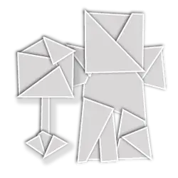 Origami Robot - origami - Lossless PNG