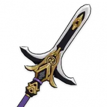 Purple Gold Sword - PNG