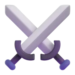 Crossed Swords - weapon - game - High Resolution PNG