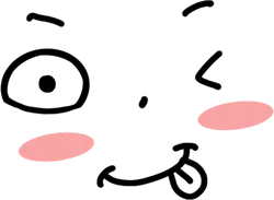 Cartoon Character with Pink Eyes - pink - Free PNG