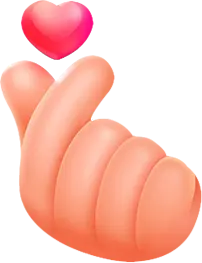 Heart Hand Gesture Emoji - thumbs up - Free PNG