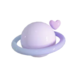 Heart Ring Planet - heart shape - High Resolution PNG