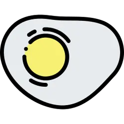 Fried Egg - simple - No Watermark PNG