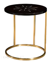 Gold Metal Leg Round Coffee Table - simple - No Watermark PNG