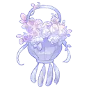 Flower Basket - decorative item - High Resolution PNG