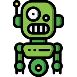 Green Robot - cute - No Watermark PNG