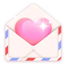 Heart Envelope - No Background PNG