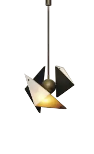 Geometric Pendant Light - glass - Free PNG