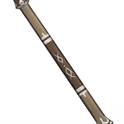 Wooden Staff - rune - Transparent Layer PNG