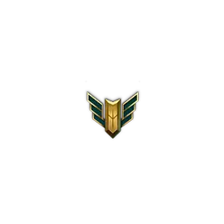 Golden Wings Emblem - simple - Transparent Background PNG