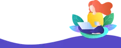 Girl on Leaves - technology - Transparent Background PNG