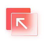 Red Arrow Icon - gradient - High Resolution PNG